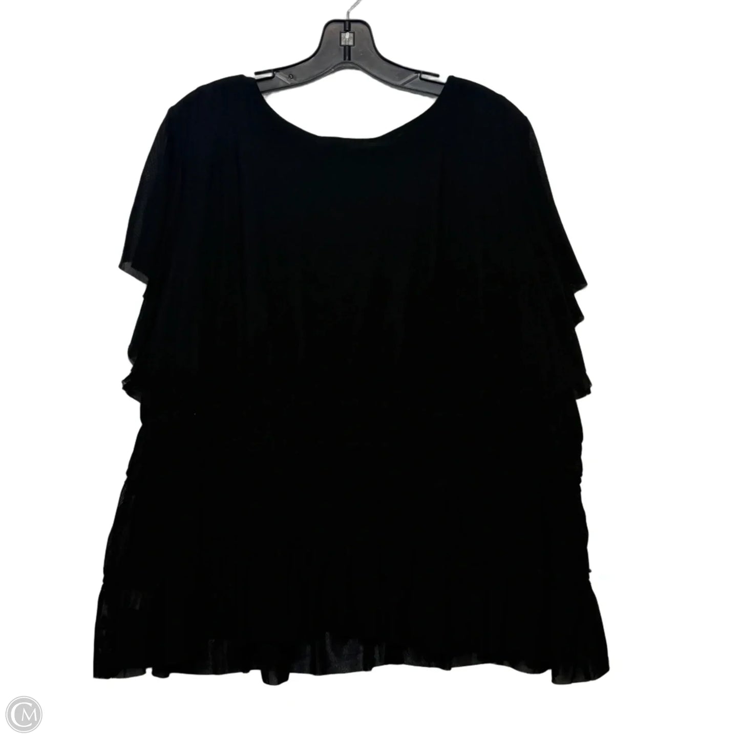 Top Short Sleeve By Torrid In Black, Size: 4x