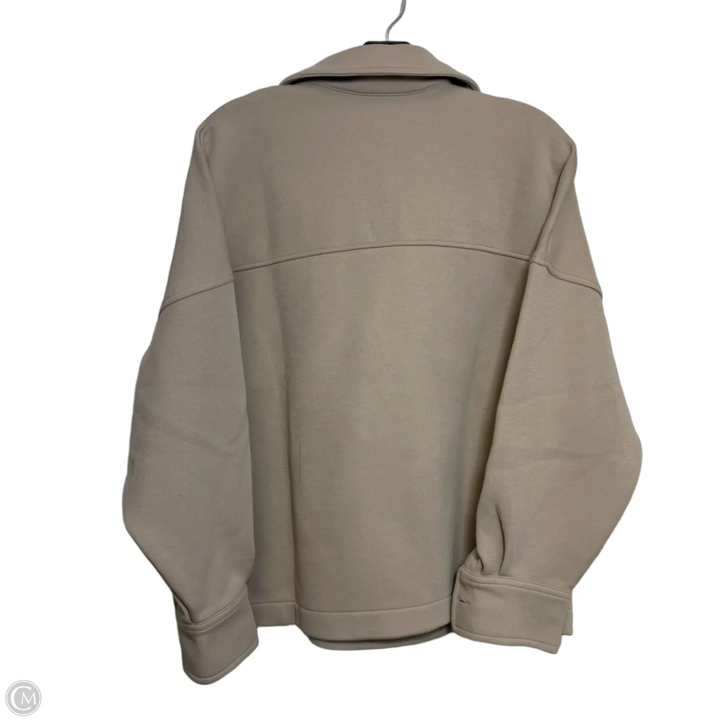 Sweatshirt Collar By Banana Republic In Tan, Size: L