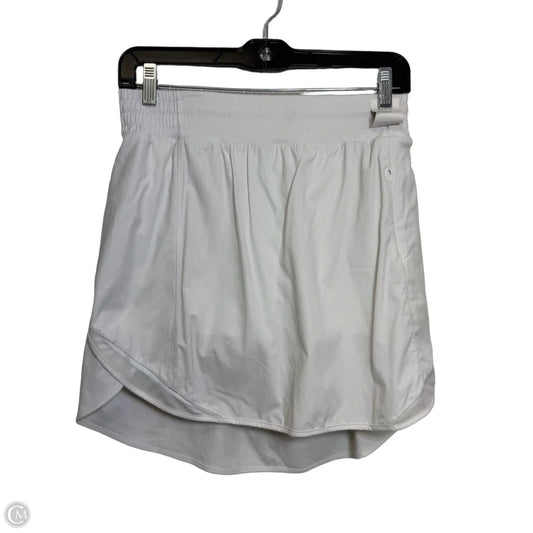 Athletic Skort By Lululemon In White, Size: L