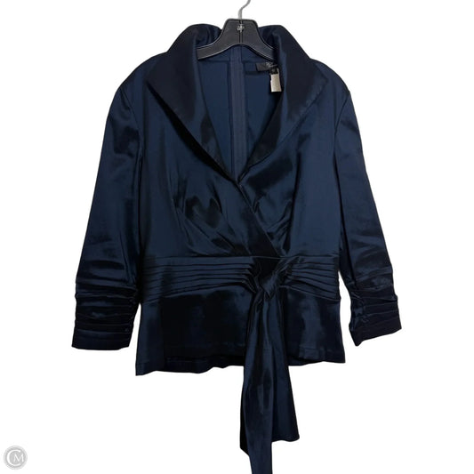 Blouse 3/4 Sleeve By Tadashi In Navy, Size: 12