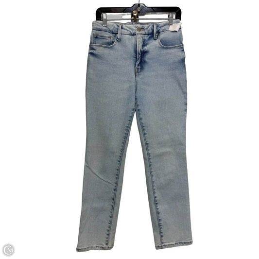 Jeans Straight By Good American In Blue Denim, Size: 6
