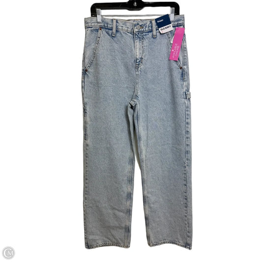 Jeans baggy Wide Leg By Old Navy In Blue Denim, Size: 16