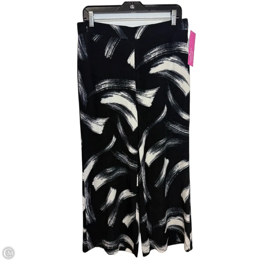 Pants Cropped By Chicos In Black & White, Size: S
