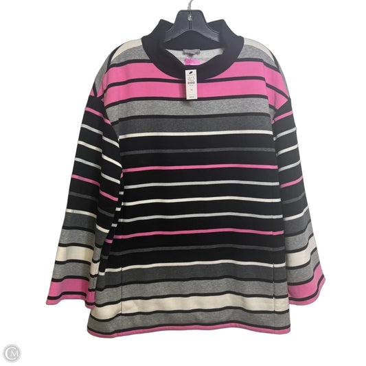 Top Long Sleeve By Talbots In Pink, Size: 1x