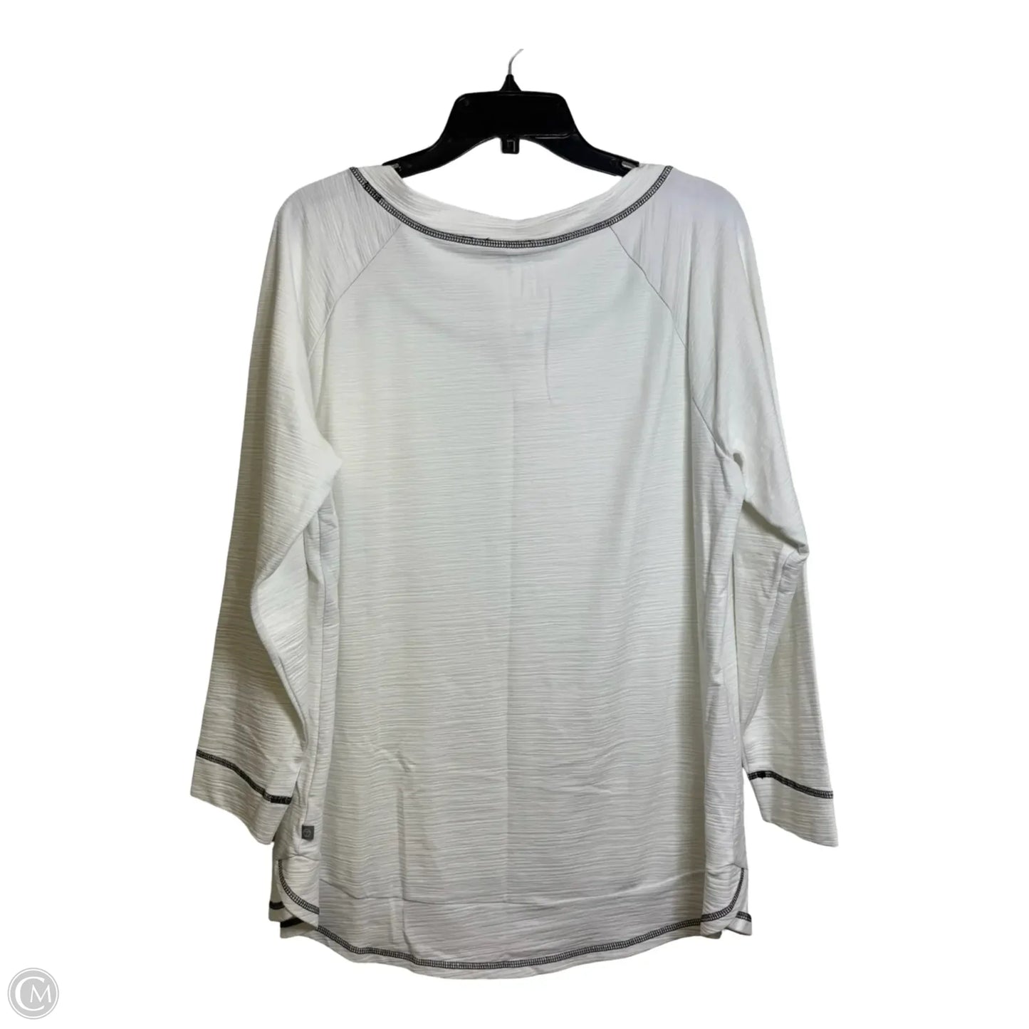 Top Long Sleeve By Talbots In White, Size: 1x