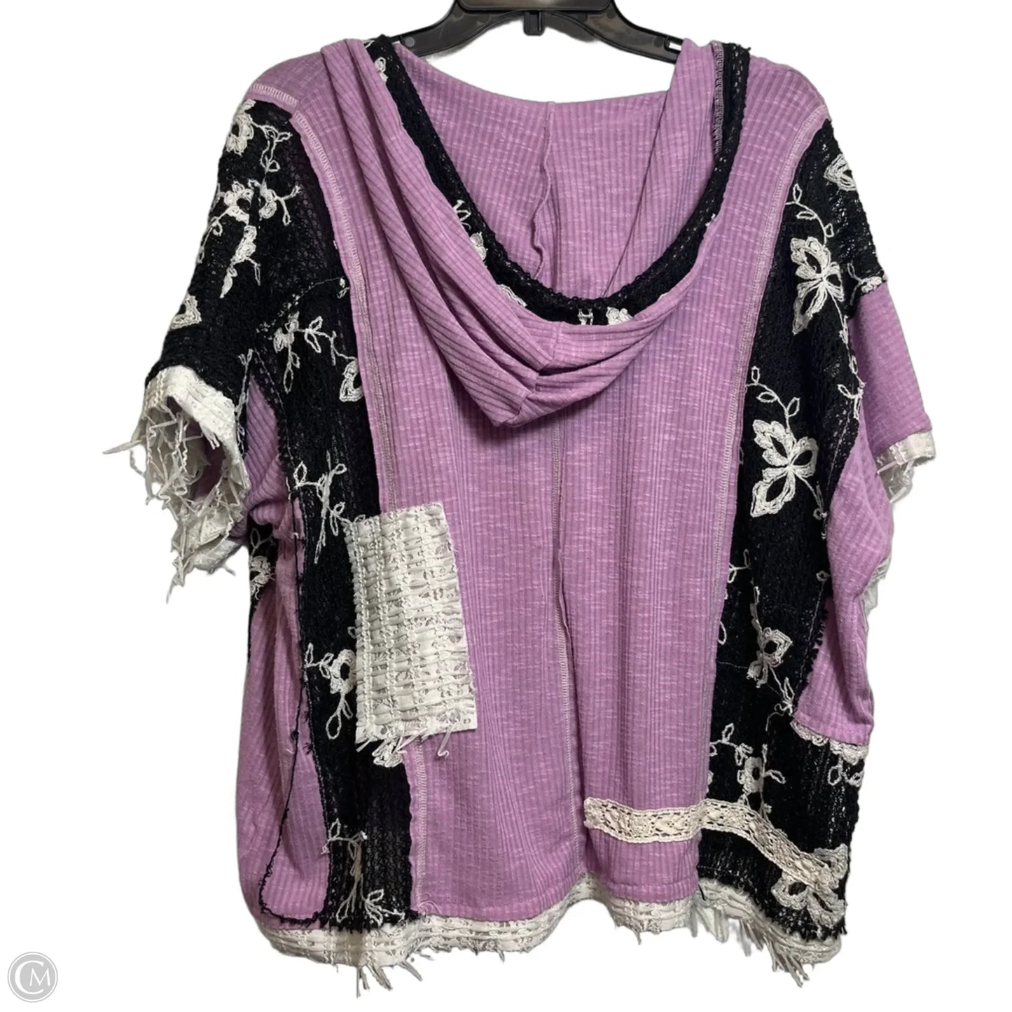 Top Short Sleeve By Pol In Purple, Size: S