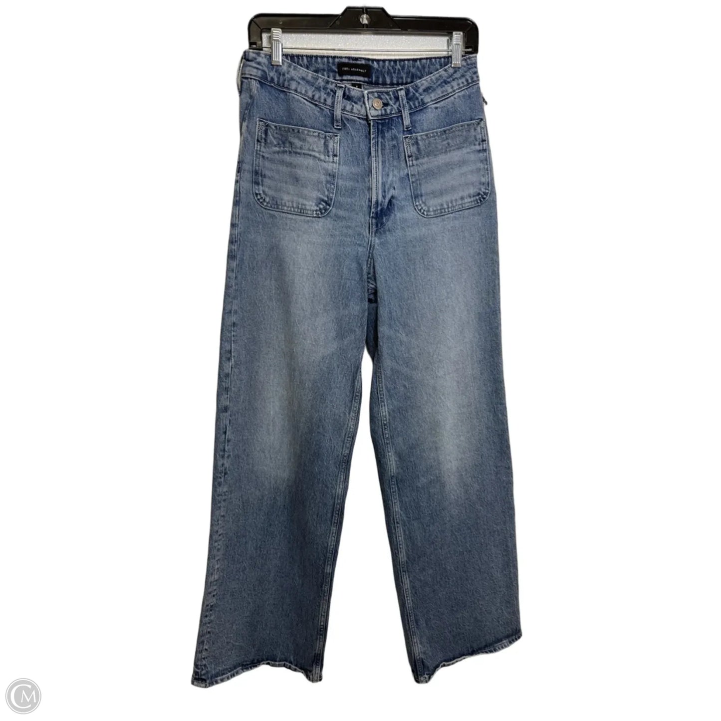 Jeans Wide Leg By Free Assembly In Blue Denim, Size: 8