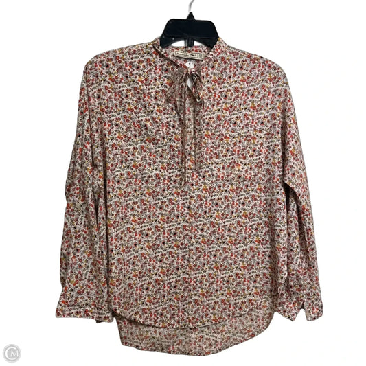 Top Long Sleeve By Abercrombie And Fitch In Floral Print, Size: Xs