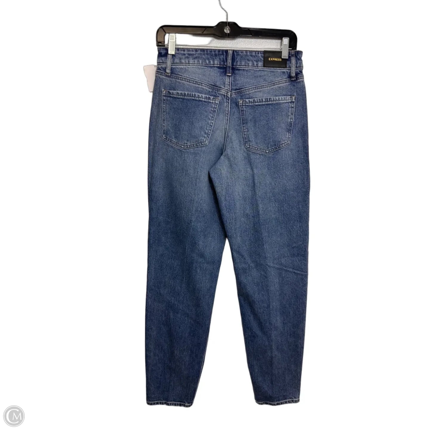 Jeans Boyfriend By Express In Blue Denim, Size: 0