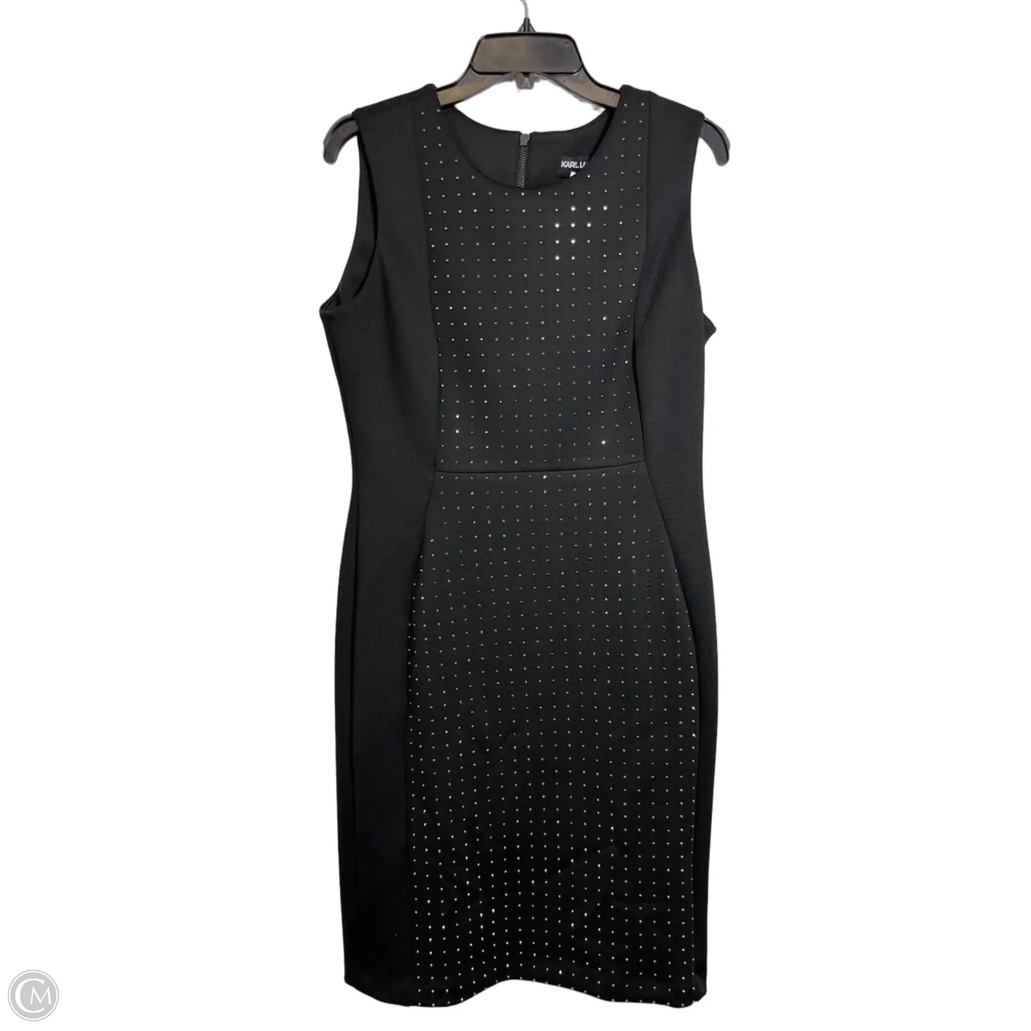 Dress Designer By Karl Lagerfeld In Black, Size: L