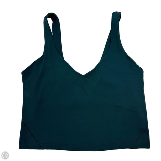 Athletic Tank Top By Lululemon In Green, Size: 8