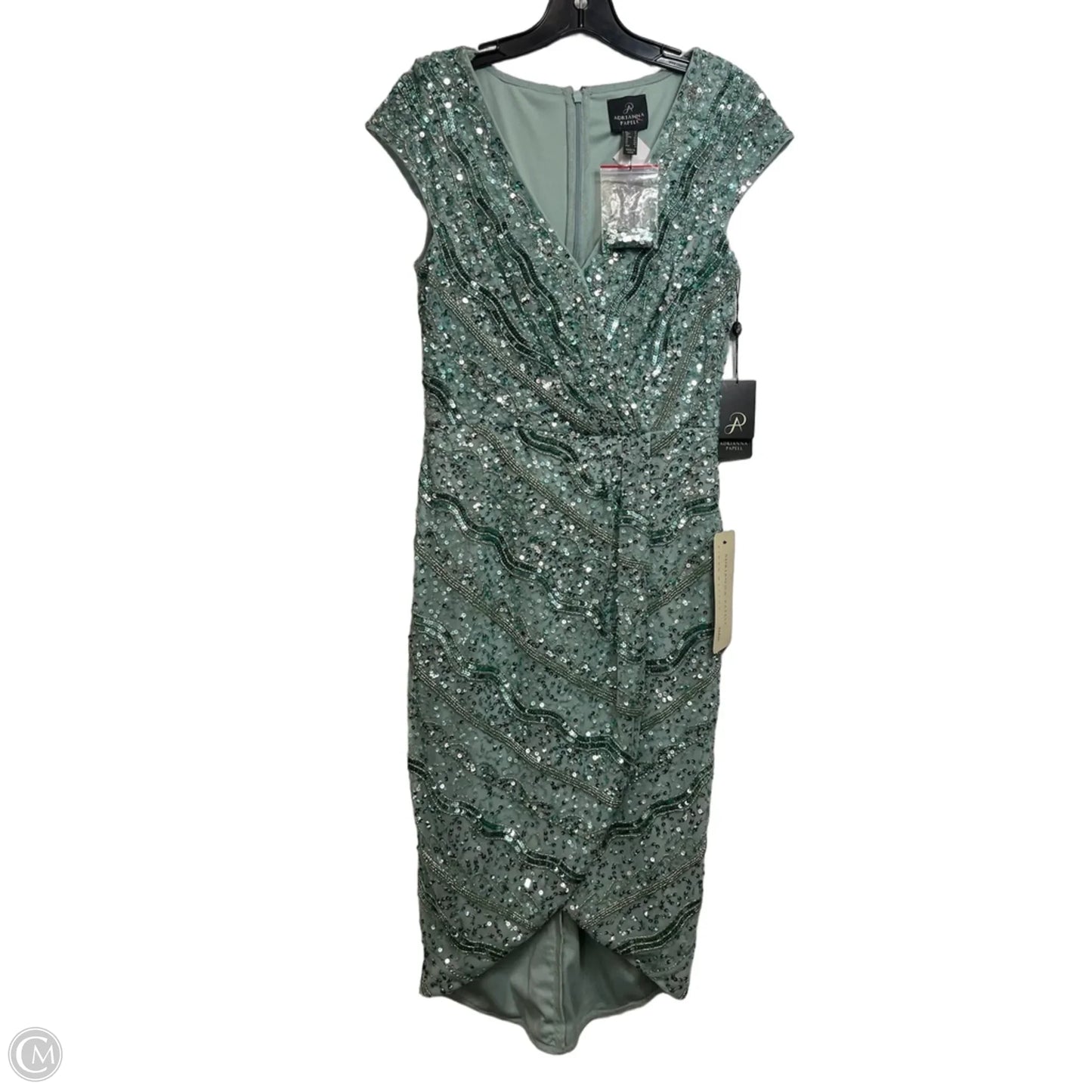 Dress Party Short By Adrianna Papell In Green, Size: 4