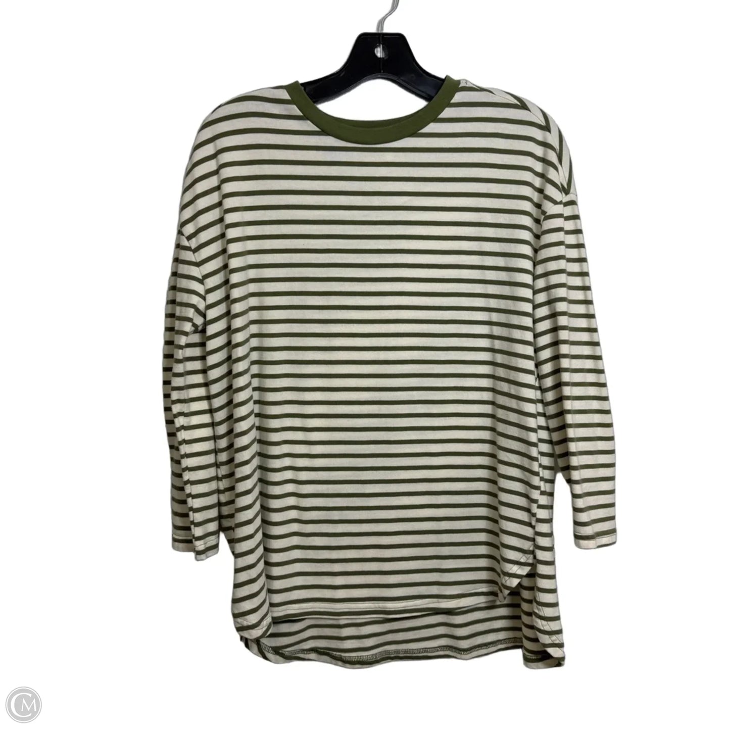 Top Long Sleeve By Pomander Place In Striped Pattern, Size: M