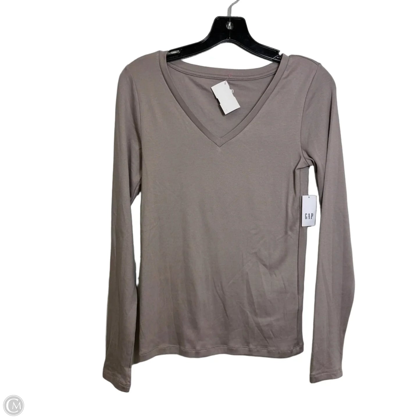 Top Long Sleeve By Gap In Taupe, Size: S