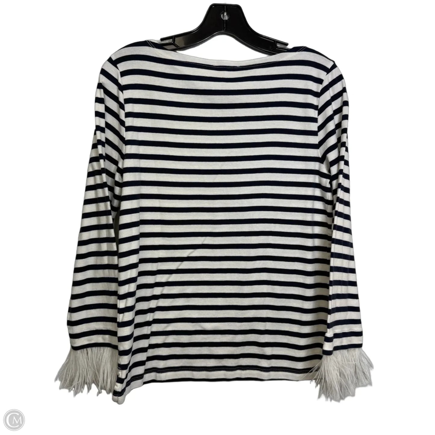 Top Long Sleeve By J. Crew In Striped Pattern, Size: M