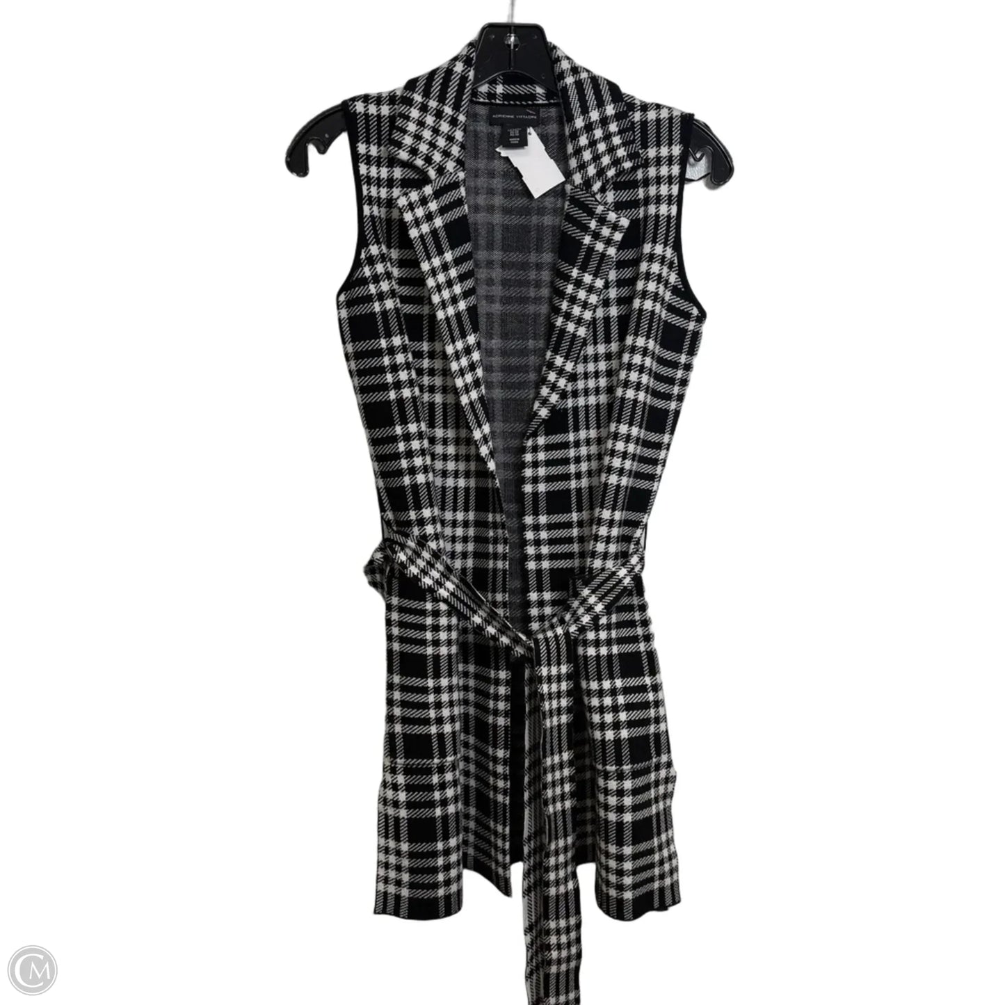 Vest Other By Adrienne Vittadini In Black & White, Size: Xs