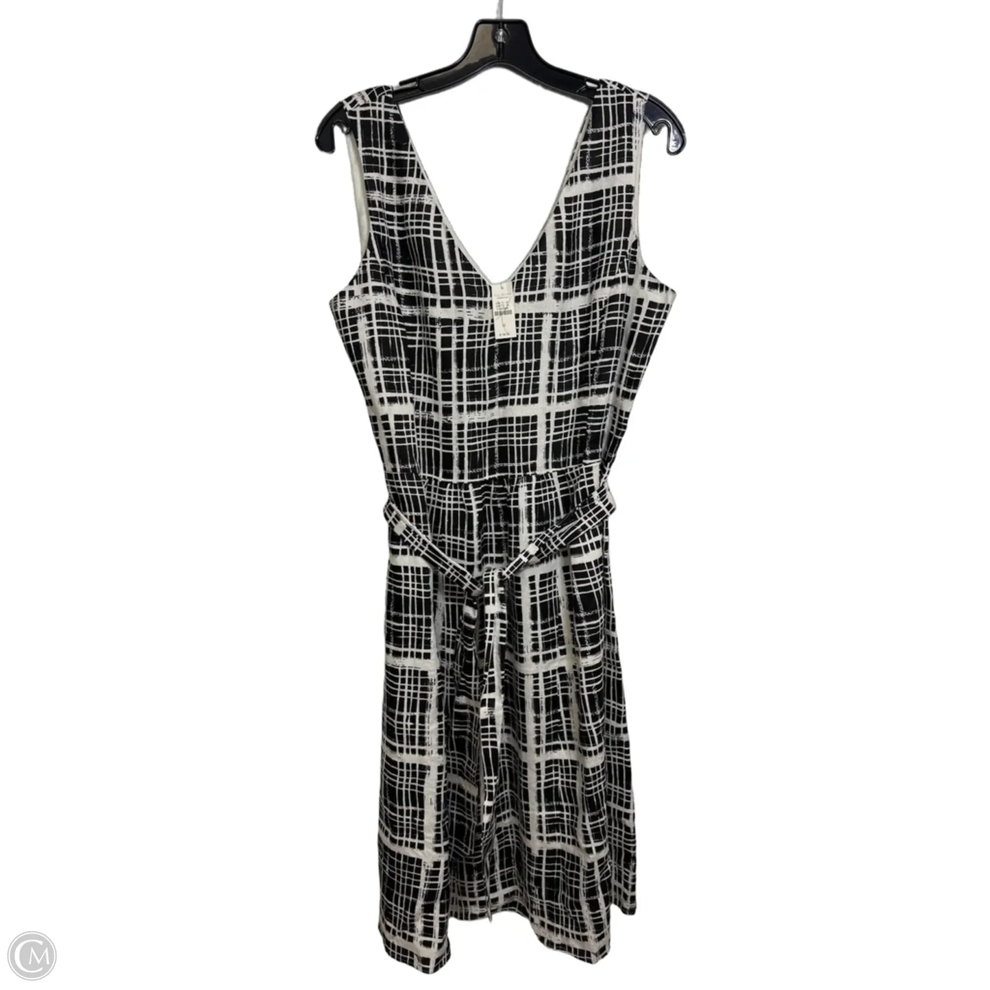 Dress Party Short By Talbots In Black & White, Size: L