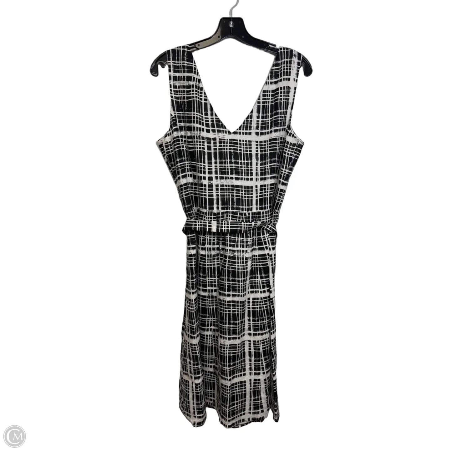 Dress Party Short By Talbots In Black & White, Size: L