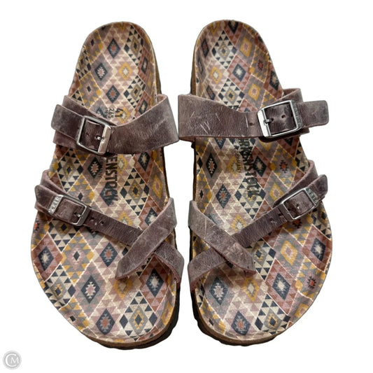 Sandals Flats By Birkenstock In Multi-colored, Size: 10