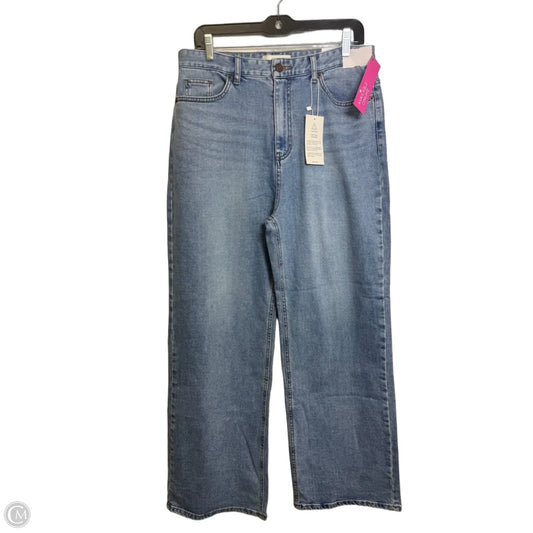 Jeans Wide Leg By PVCS In Blue Denim, Size: 14