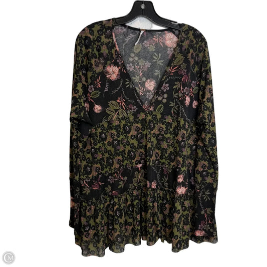 Top Long Sleeve By Free People In Black, Size: Xs