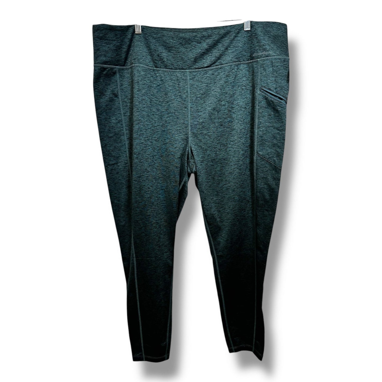 Athletic Leggings By Eddie Bauer In Green, Size: Xxl