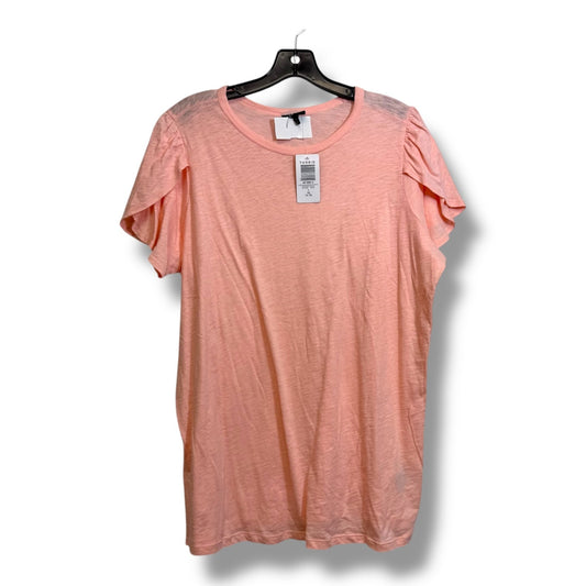 Top Short Sleeve By Torrid In Peach, Size: 1x