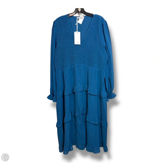 Dress Casual Maxi By Grace Karin In Blue, Size: 2x