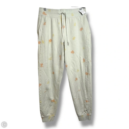 Athletic Pants By Lululemon In Cream, Size: 8