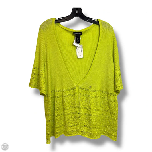 Top Short Sleeve By Lane Bryant In Green, Size: 26
