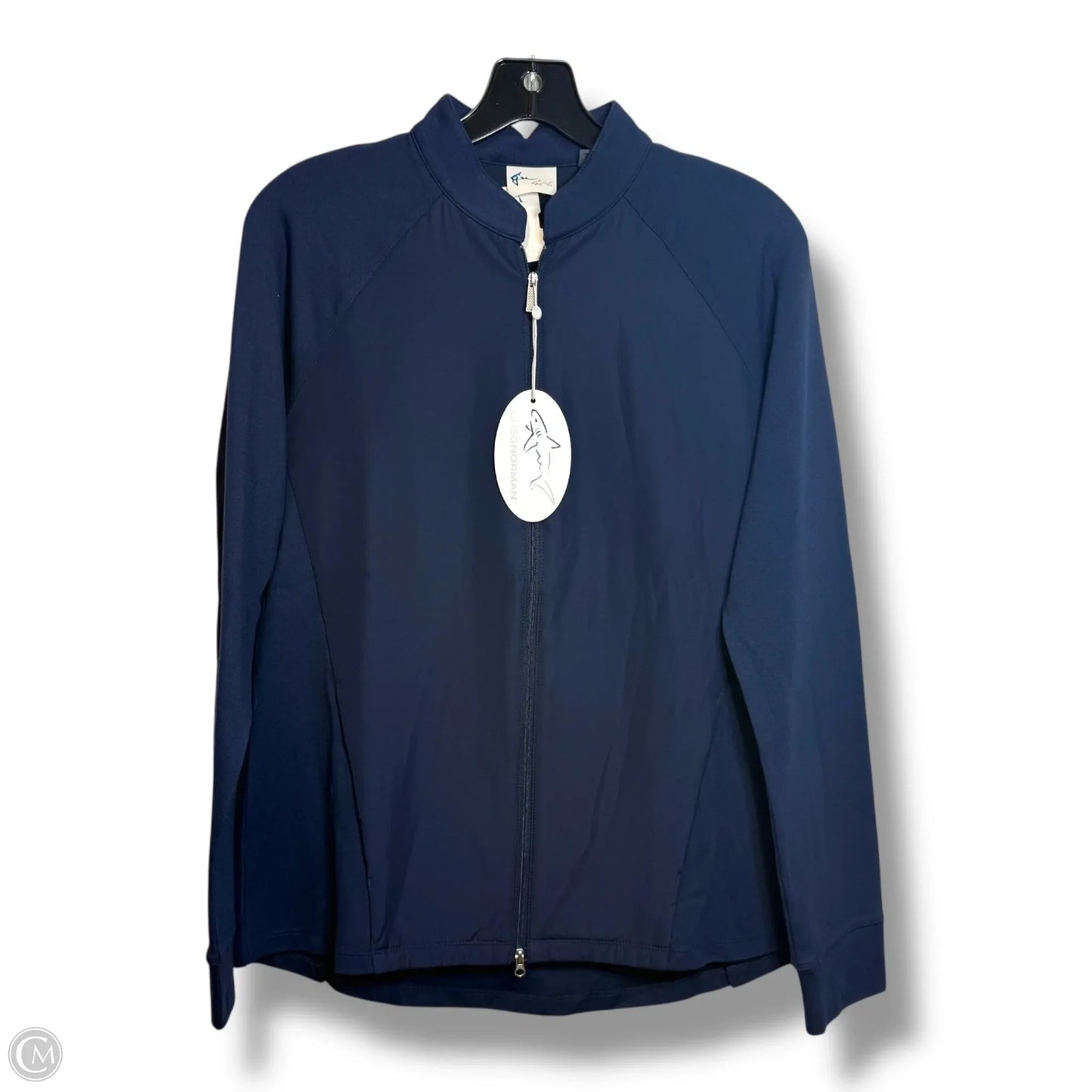 Athletic Jacket By Clothes Mentor In Navy, Size: M