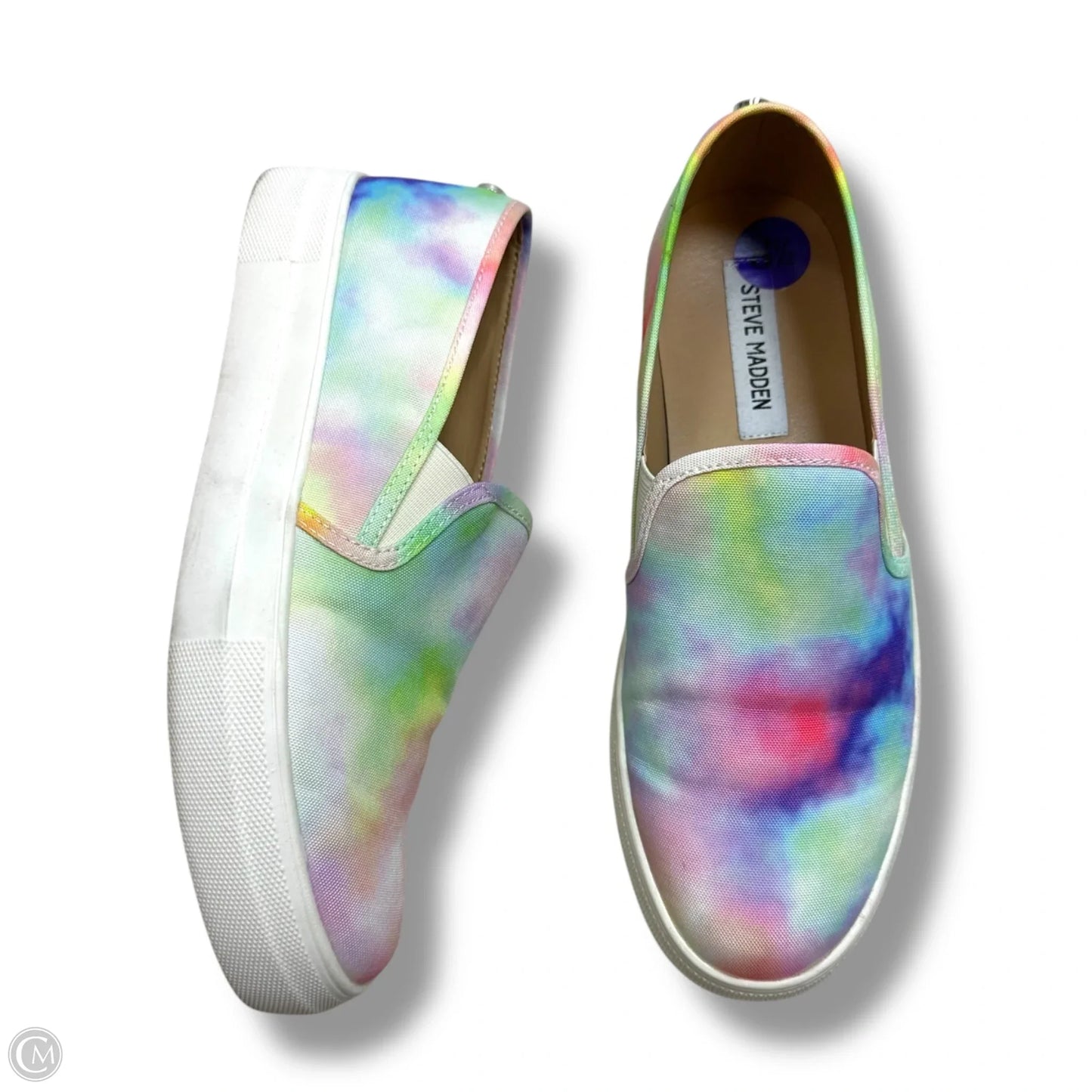 Shoes Sneakers By Steve Madden In Rainbow Print, Size: 8.5