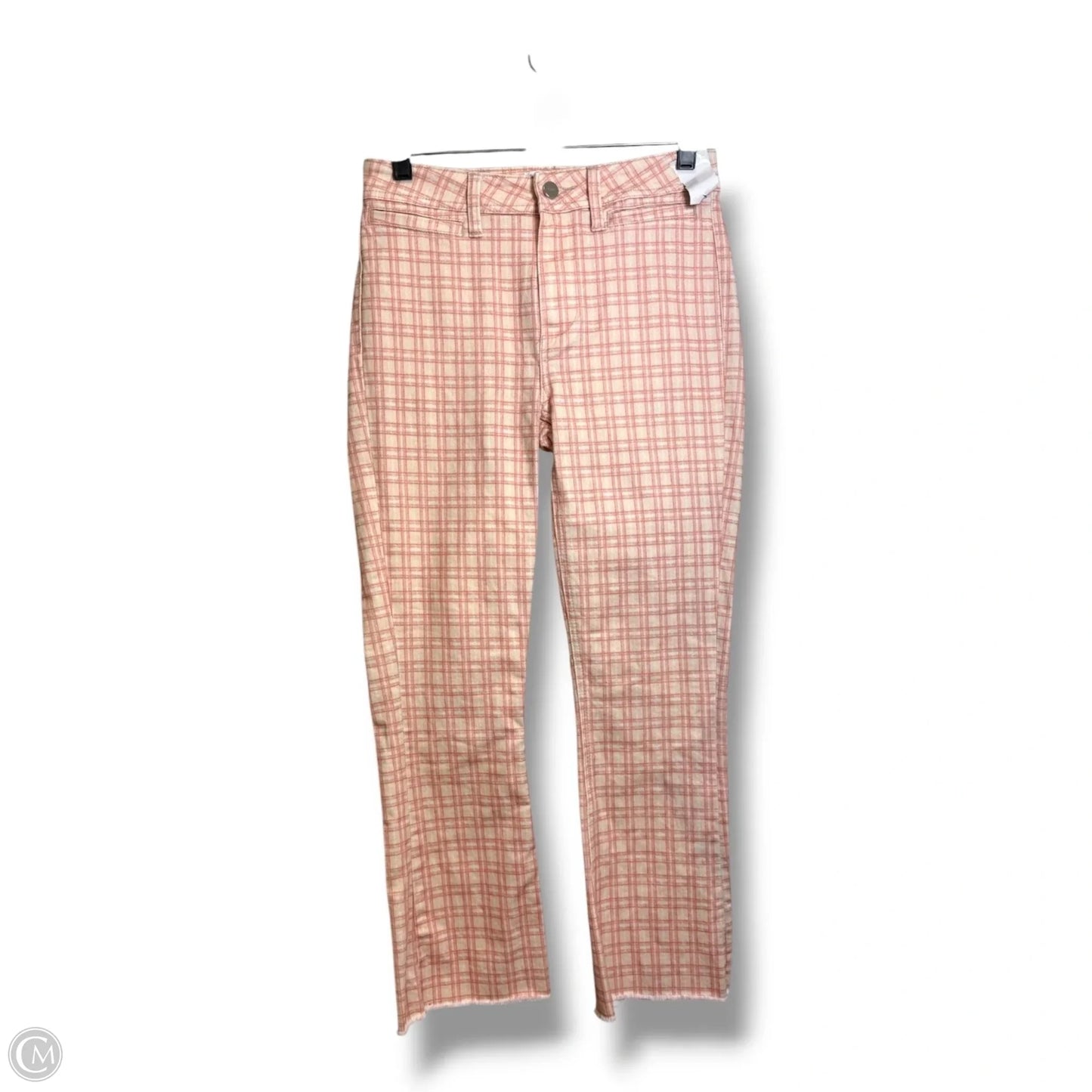 Pants Cropped By Paige In Plaid Pattern, Size: 4