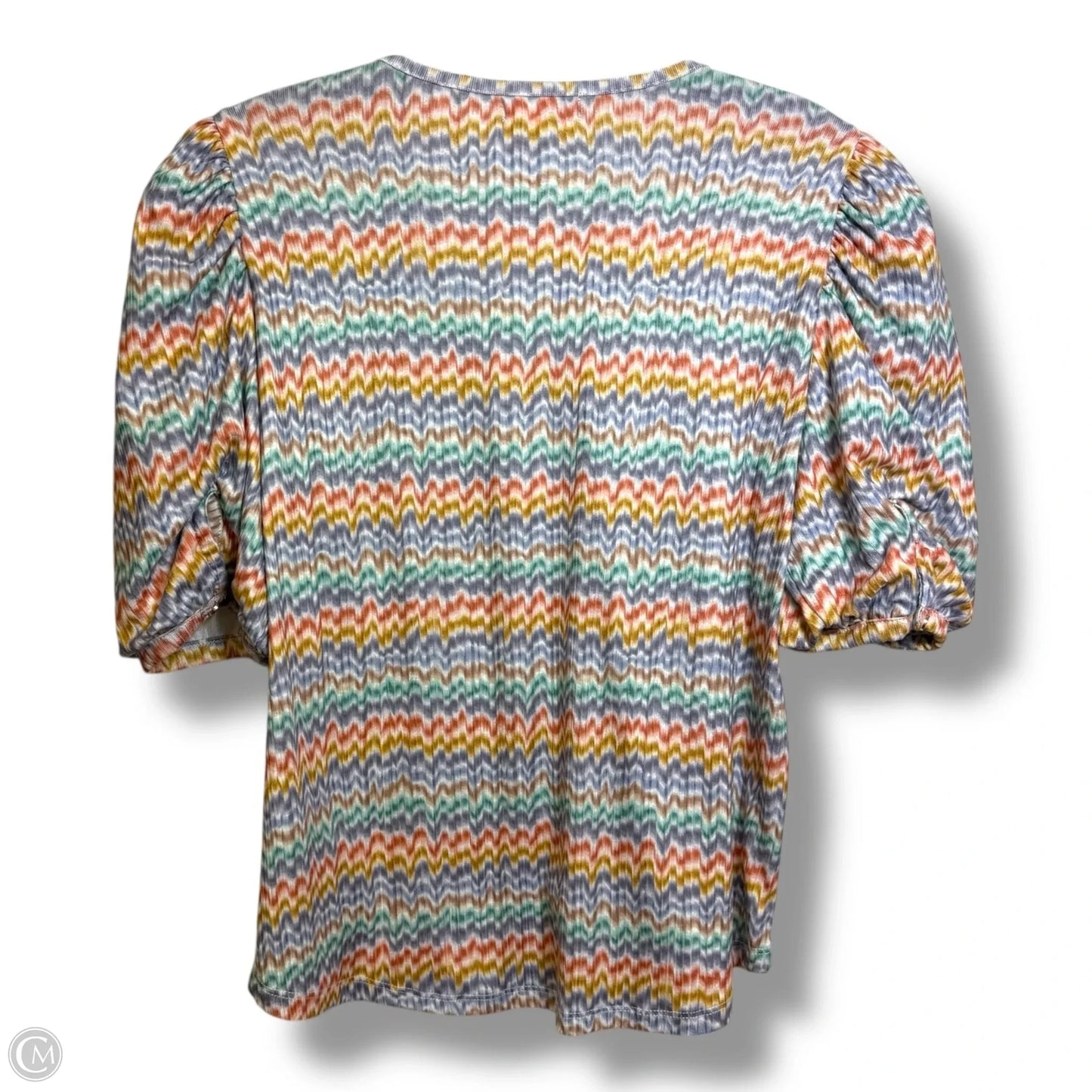 Top Short Sleeve By Democracy In Multi-colored, Size: S