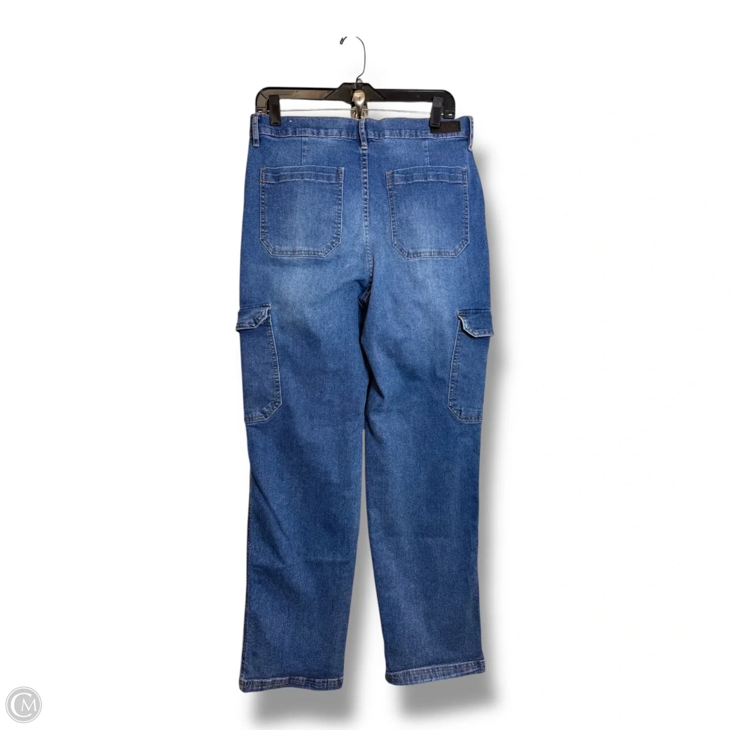 Jeans Straight By Nicole Miller In Blue Denim, Size: 10