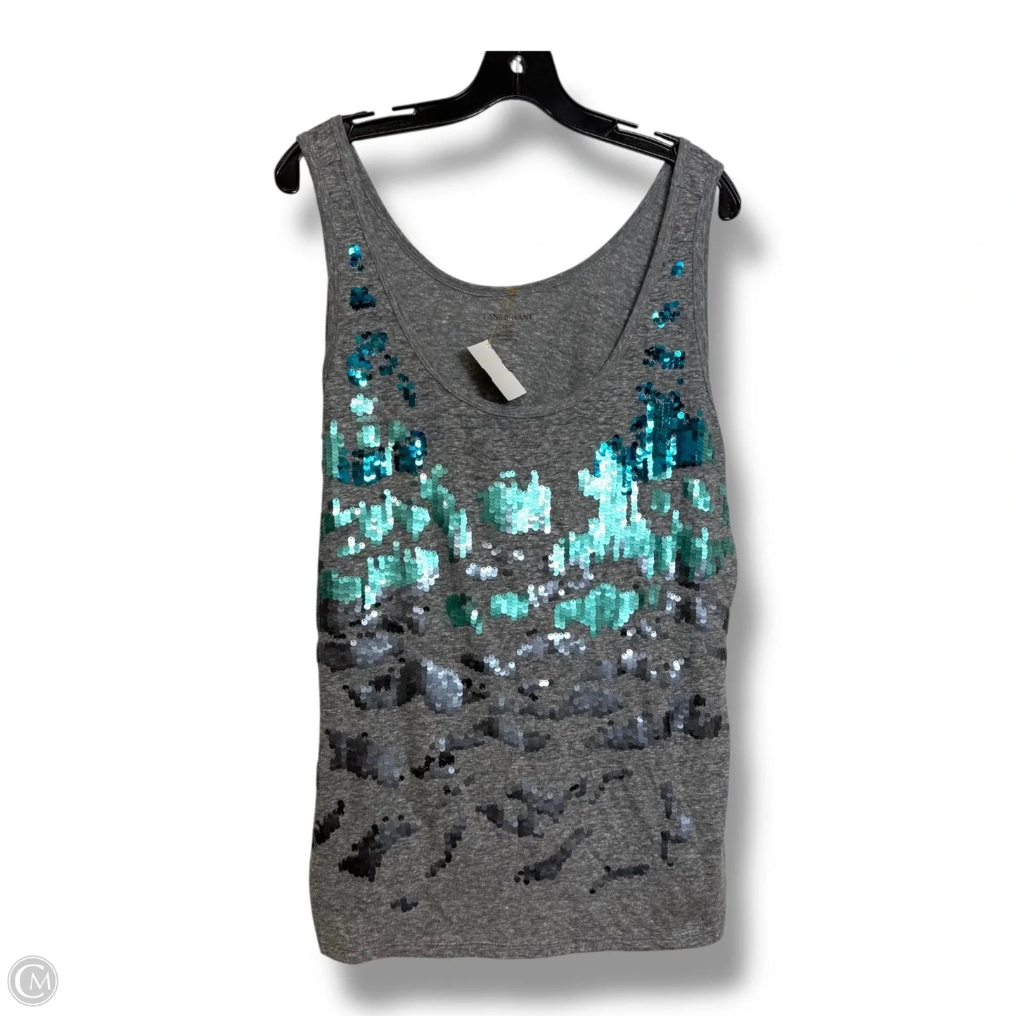 Tank Top By Lane Bryant In Grey, Size: 18