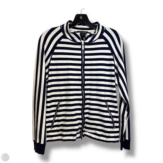 Jacket Designer By Lafayette 148 In Striped Pattern, Size: S