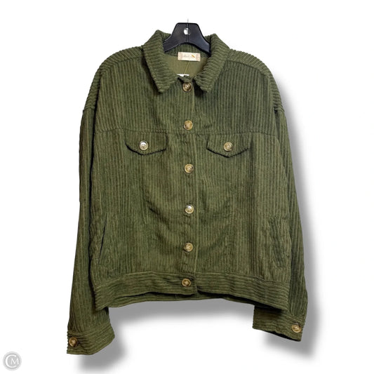 Jacket Shirt By Altard State In Green, Size: L