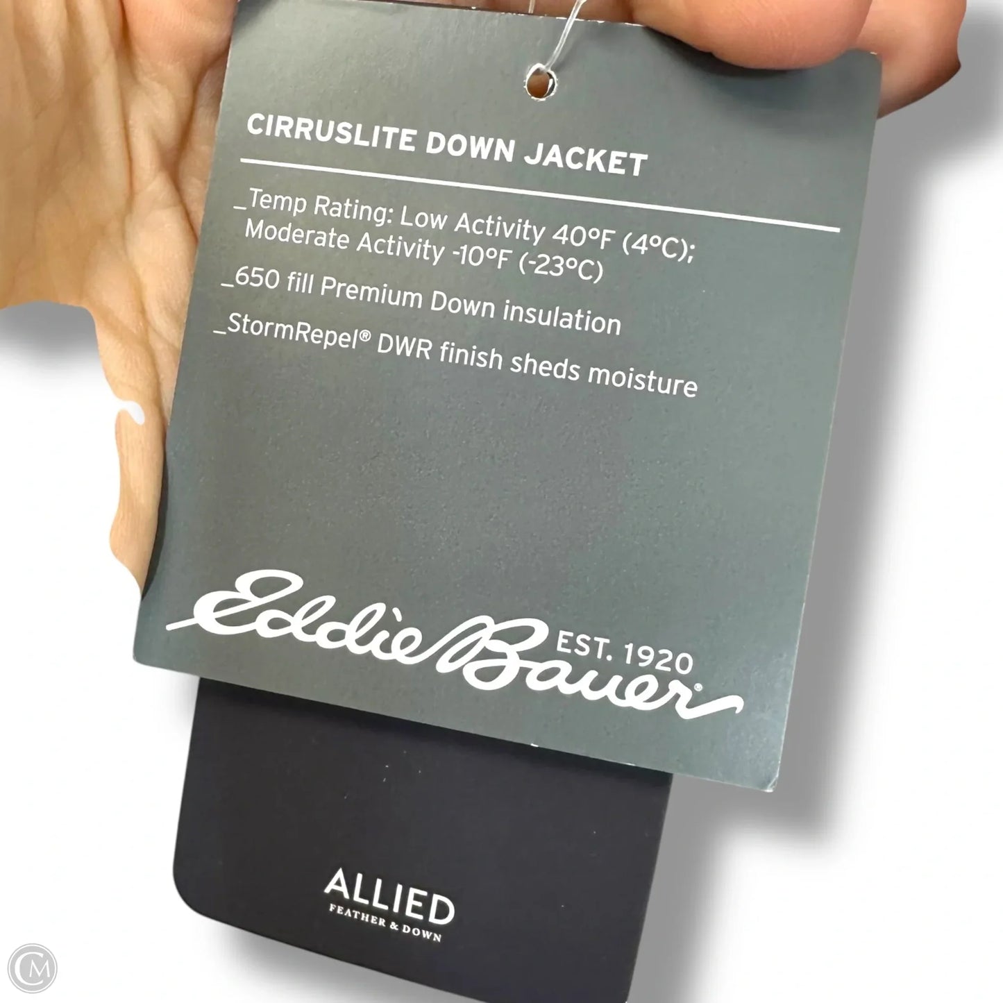 CIRRUSLITE DOWN JACKET Puffer & Quilted By Eddie Bauer In Grey, Size: Xs