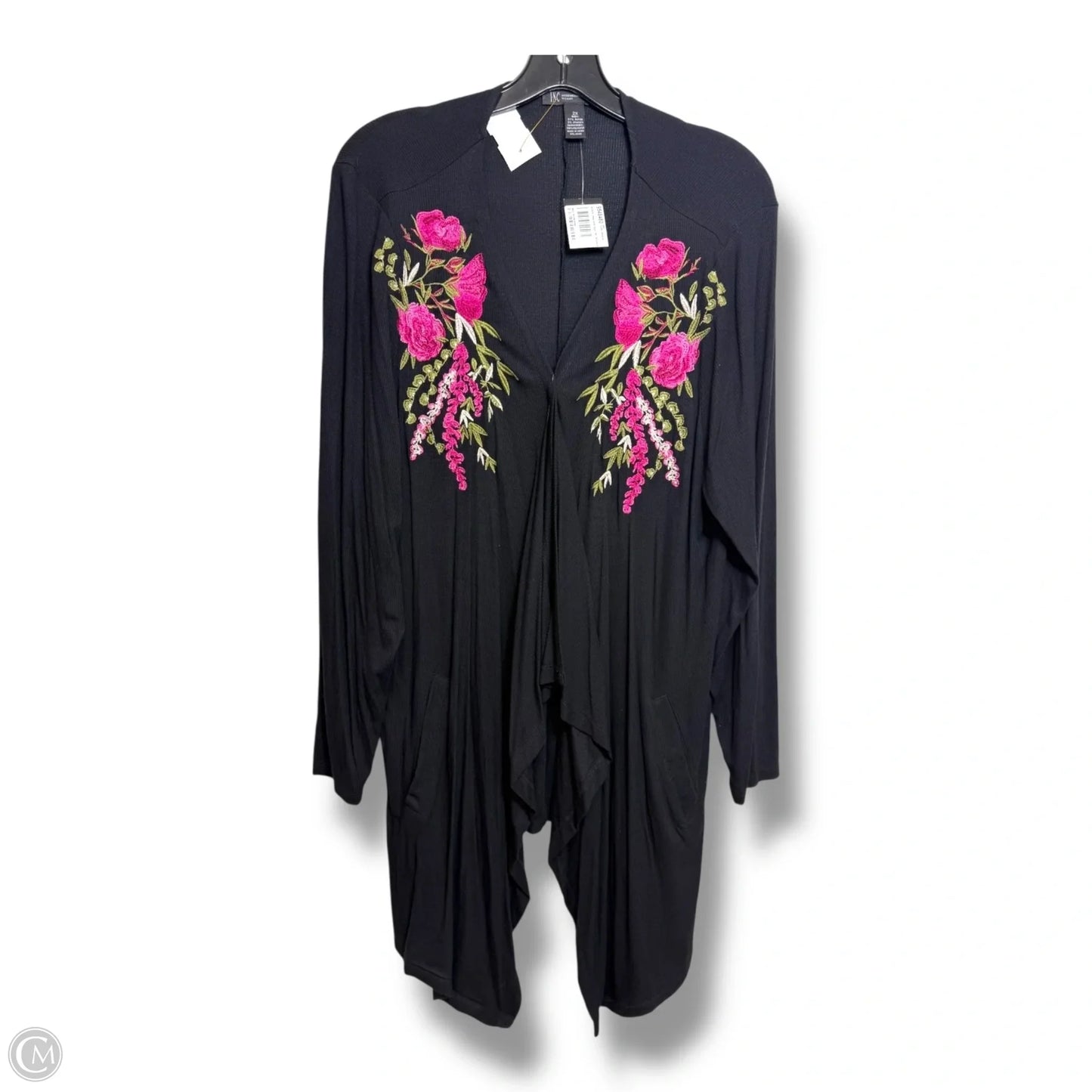 Cardigan By Inc In Black, Size: 2x