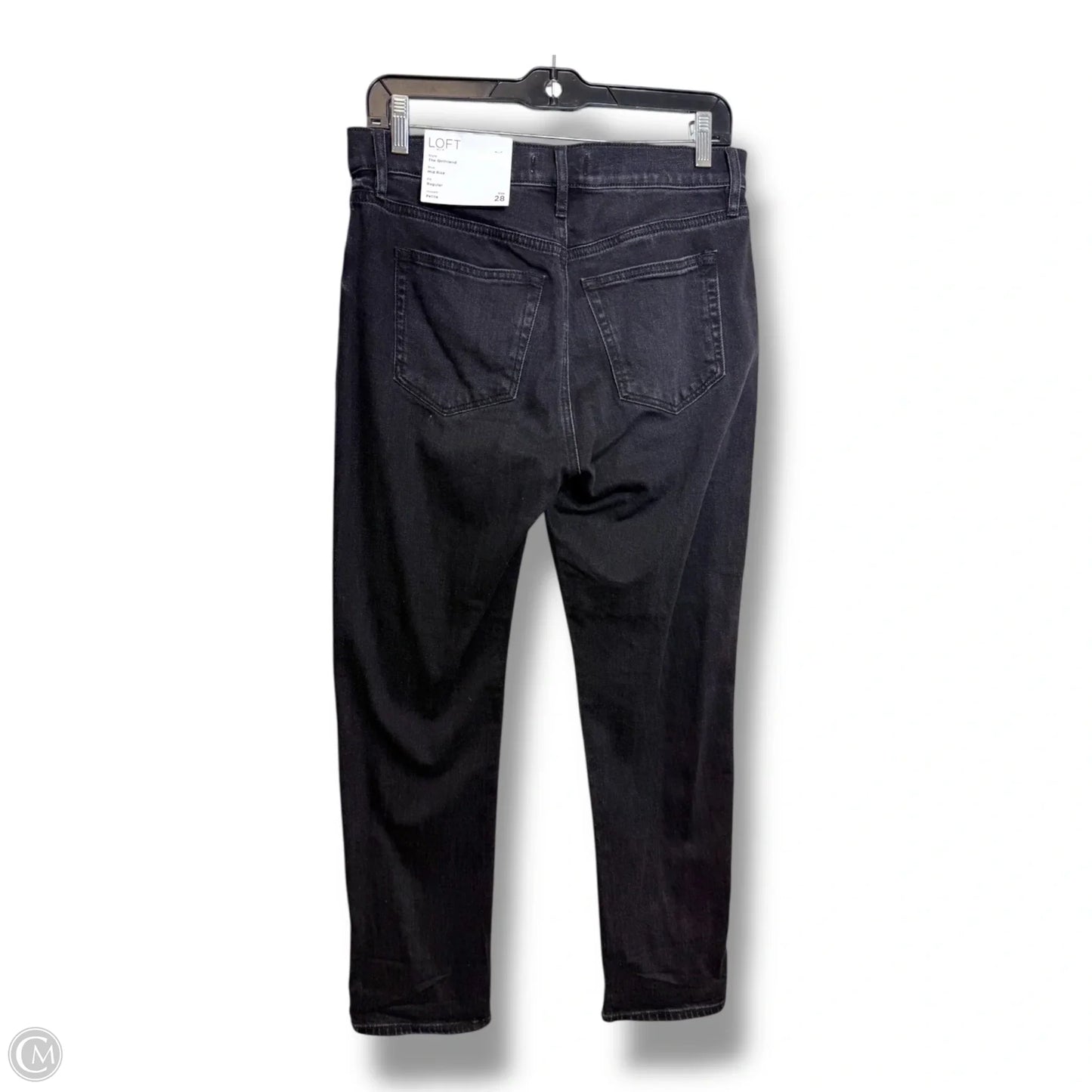 Jeans girlfriend Straight By Loft In Black, Size: 6