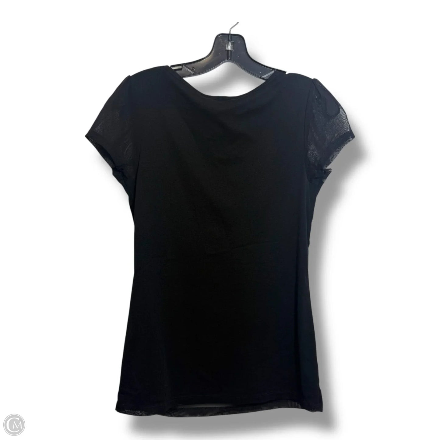 Top Short Sleeve By Inc In Black, Size: M