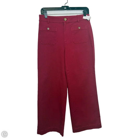 Pants Wide Leg By Loft In Red, Size: 2