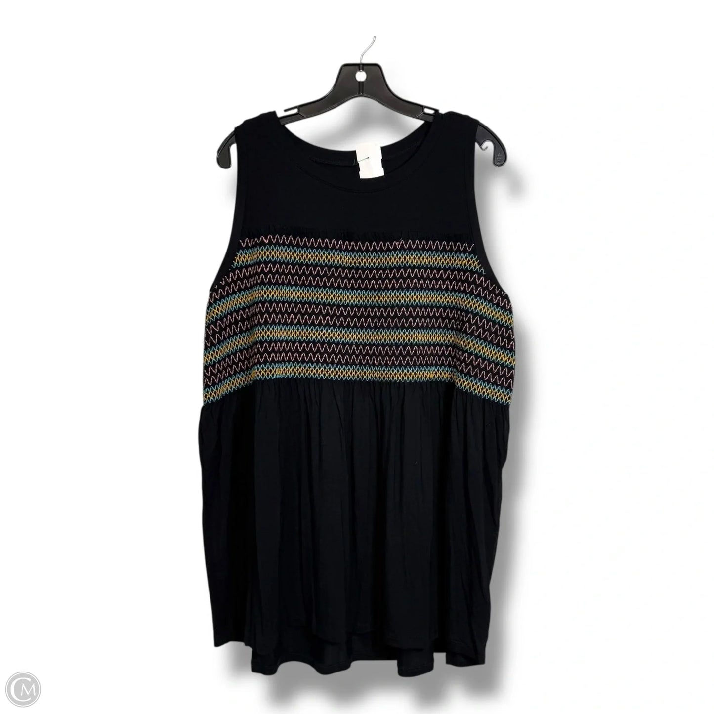 Top Sleeveless By Torrid In Black, Size: 2x