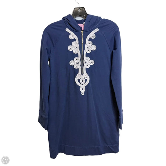 Top Long Sleeve Designer By Lilly Pulitzer In Blue, Size: S