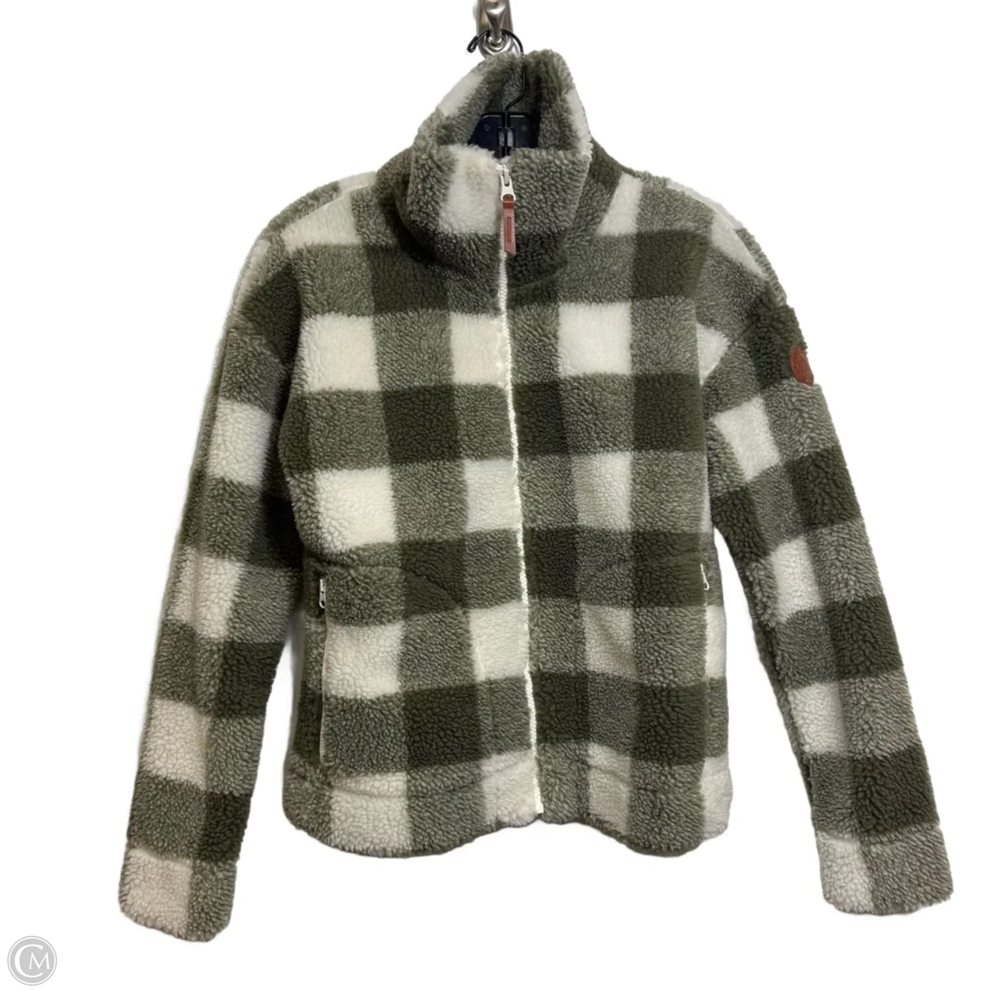 Athletic Fleece By Clothes Mentor In Green & White, Size: Xs