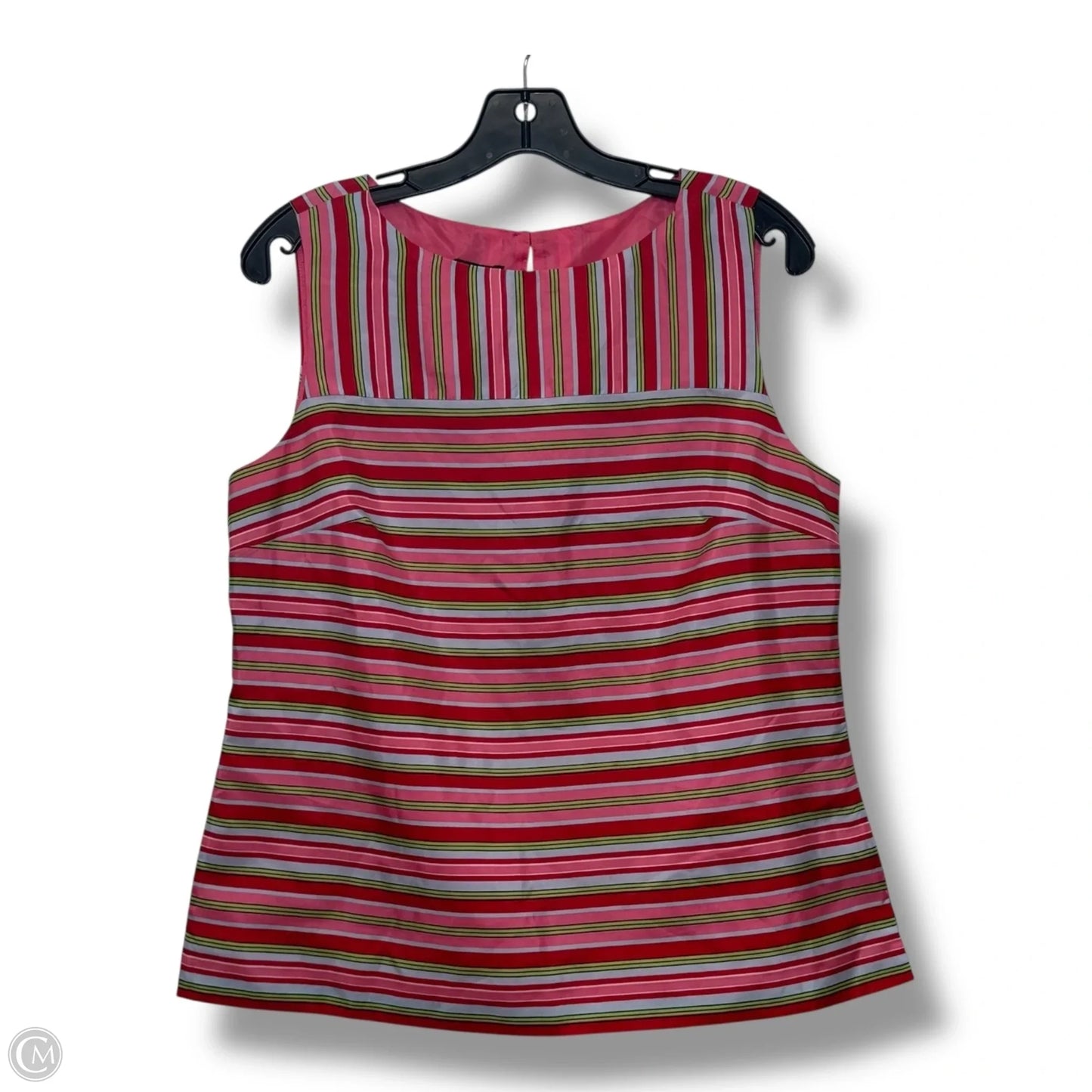 Top Sleeveless Basic By Talbots In Striped Pattern, Size: 10p