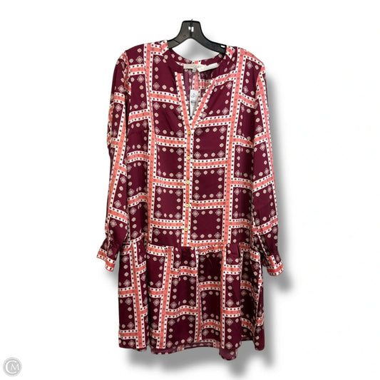 Dress Casual Short By Loft In Maroon, Size: M