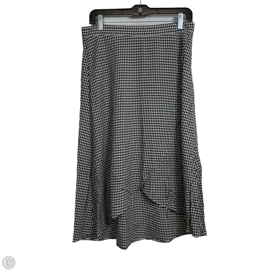 Skirt Midi By Loft In Checkered Pattern, Size: 6