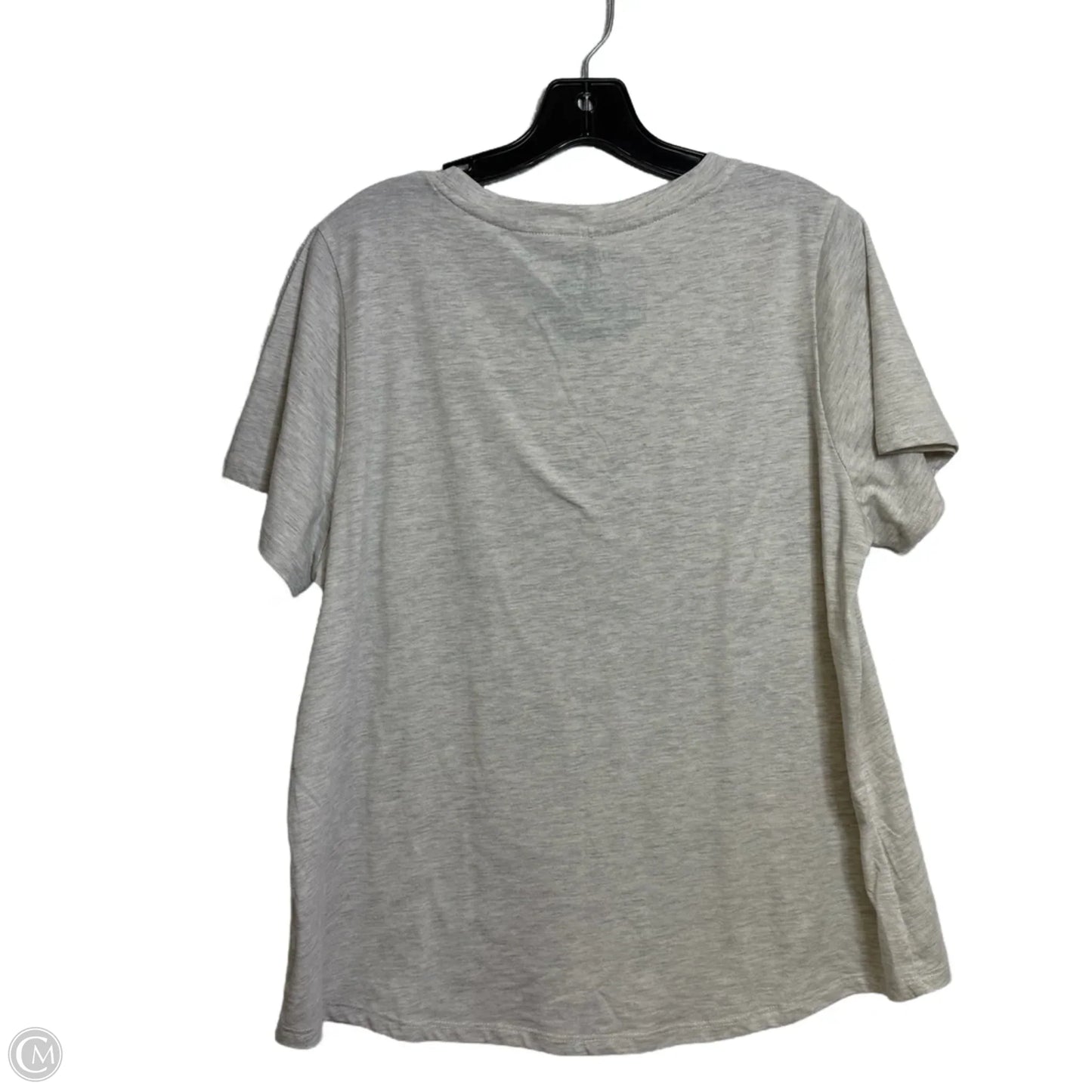 Top Short Sleeve Basic By Mighty Fine In Grey, Size: Xl